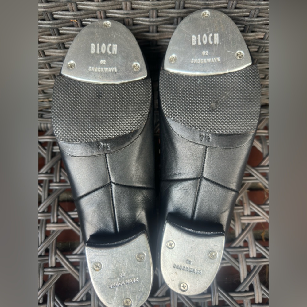 Bloch Black Leather jazz Tap Shoes